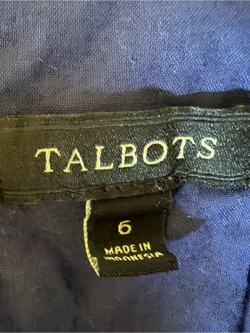 Talbots Navy and White Striped Halter Tie-Waist Midi Dress - Picture 8 of 9
